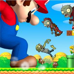  Super Mario Shooting Zombie